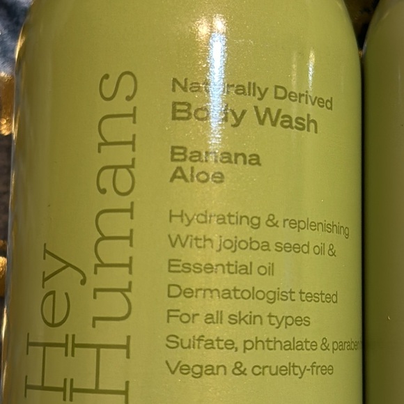 Hey Humans Naturally Derived Body Wash & lotion Banana Aloe Vegan/Cruelty free - Picture 2 of 8